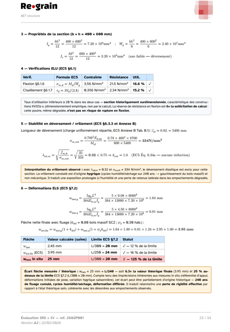 Calculs détaillés
