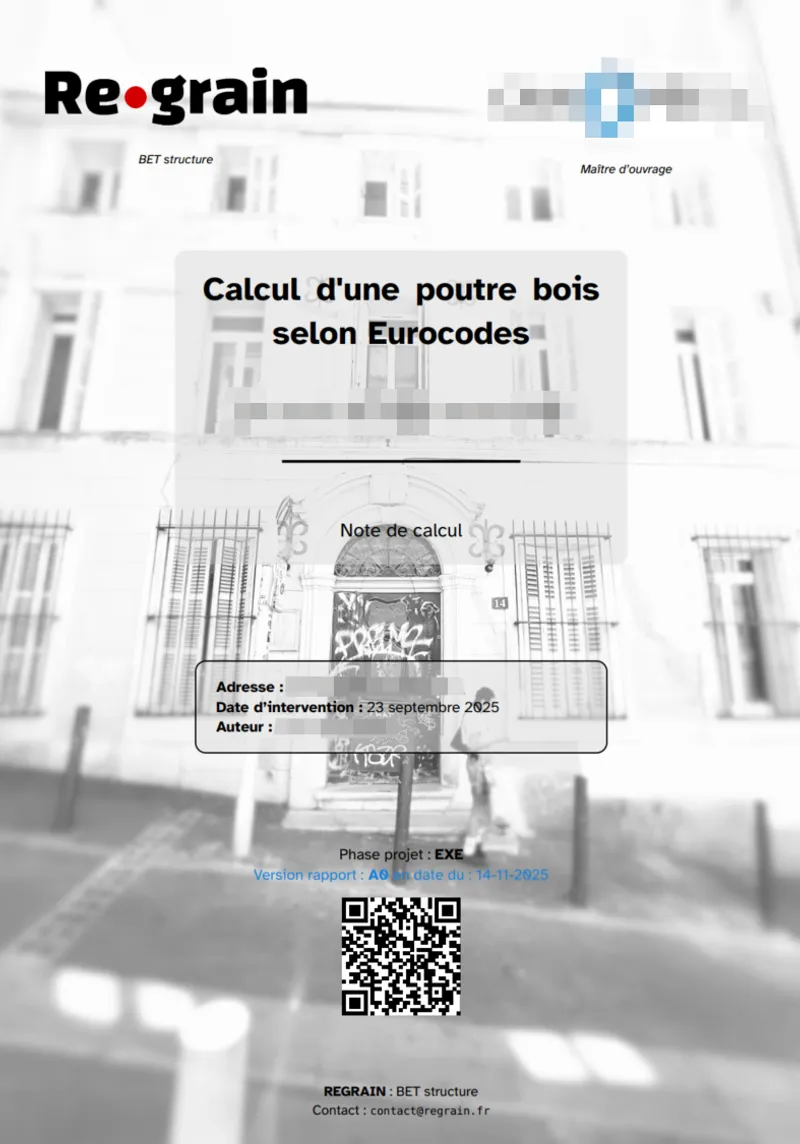 Note de calcul